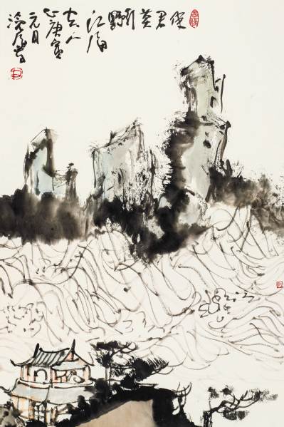 江海空人心--68cmx45cm-2010年 江海空人心--68cmx45cm-2010年