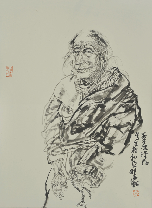 甘南写生之七 2015年 59x43cm.jpg